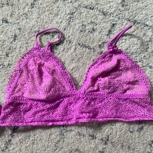 *sold* Victoria secret purple crochet bralette